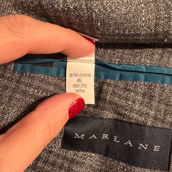 Bonobos Charcoal Checkered Men's Blazer - Picture 3 of 3